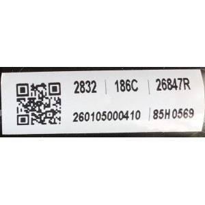 MAIN FUENTE (COMBO) PARA TV ELEMENT / NUMERO DE PARTE 260105000410 / CV5653CH-E32 / 7.D5653CHE3211.2A3 / 85H0569 / PANEL PT320AT01-4 / HK315LEDM-JHM7H / LTF315A072M7 / MODELO ELEFW328 LE-32GF1-B4